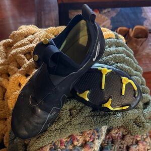 Nike Black and Yellow Kids Athletic Shoes